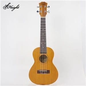 Chiều cao Màu vàng nhạt Okoume Wood 23 Concert Ukulele