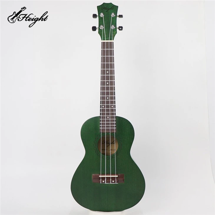 Cây đàn Ukulele màu xanh lá cây {0}} gỗ Okoume để chơi